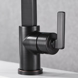Luxier BSH14-S Single Handle Single Hole Bathroom Faucet with Drain
