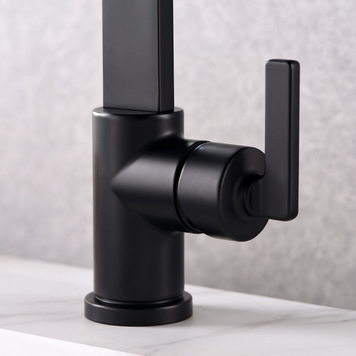 Luxier BSH14-S Single Handle Single Hole Bathroom Faucet with Drain