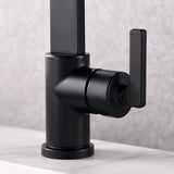 Luxier BSH14-S Single Handle Single Hole Bathroom Faucet with Drain