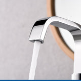Luxier BSH14-S Single Handle Single Hole Bathroom Faucet with Drain