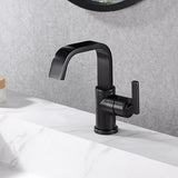 Luxier BSH14-S Single Handle Single Hole Bathroom Faucet with Drain