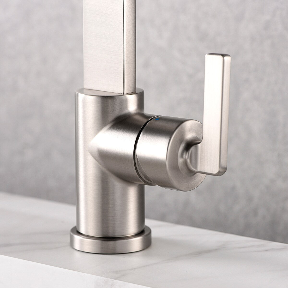 Luxier BSH14-S Single Handle Single Hole Bathroom Faucet with Drain