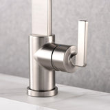 Luxier BSH14-S Single Handle Single Hole Bathroom Faucet with Drain