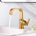 Luxier BSH14-S Single Handle Single Hole Bathroom Faucet with Drain