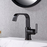 Luxier BSH14-S Single Handle Single Hole Bathroom Faucet with Drain