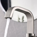 Luxier BSH14-S Single Handle Single Hole Bathroom Faucet with Drain