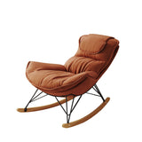 Single Leisure Lounge Chair, Balcony Rocking Chair with Detachable Cushion
