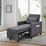 Single Sofa Bed with Pullout Sleeper,Convertible Folding Futon Chair