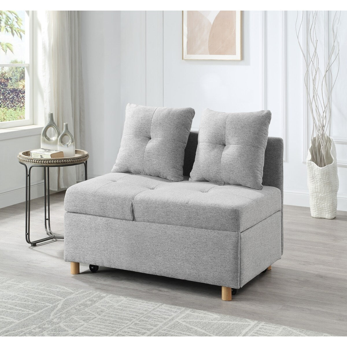 Single Sofa Bed with Pullout Sleeper
