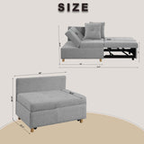 Single Sofa Bed with Pullout Sleeper