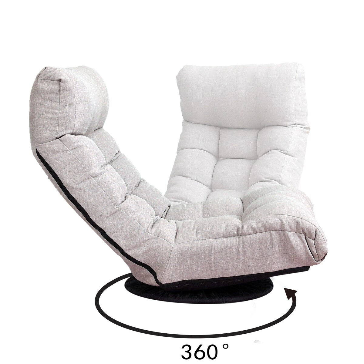 Adjustable Floor Game Chair Reclining Chair with Stool