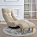 Adjustable Floor Game Chair Reclining Chair with Stool