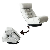 Adjustable Floor Game Chair Reclining Chair with Stool