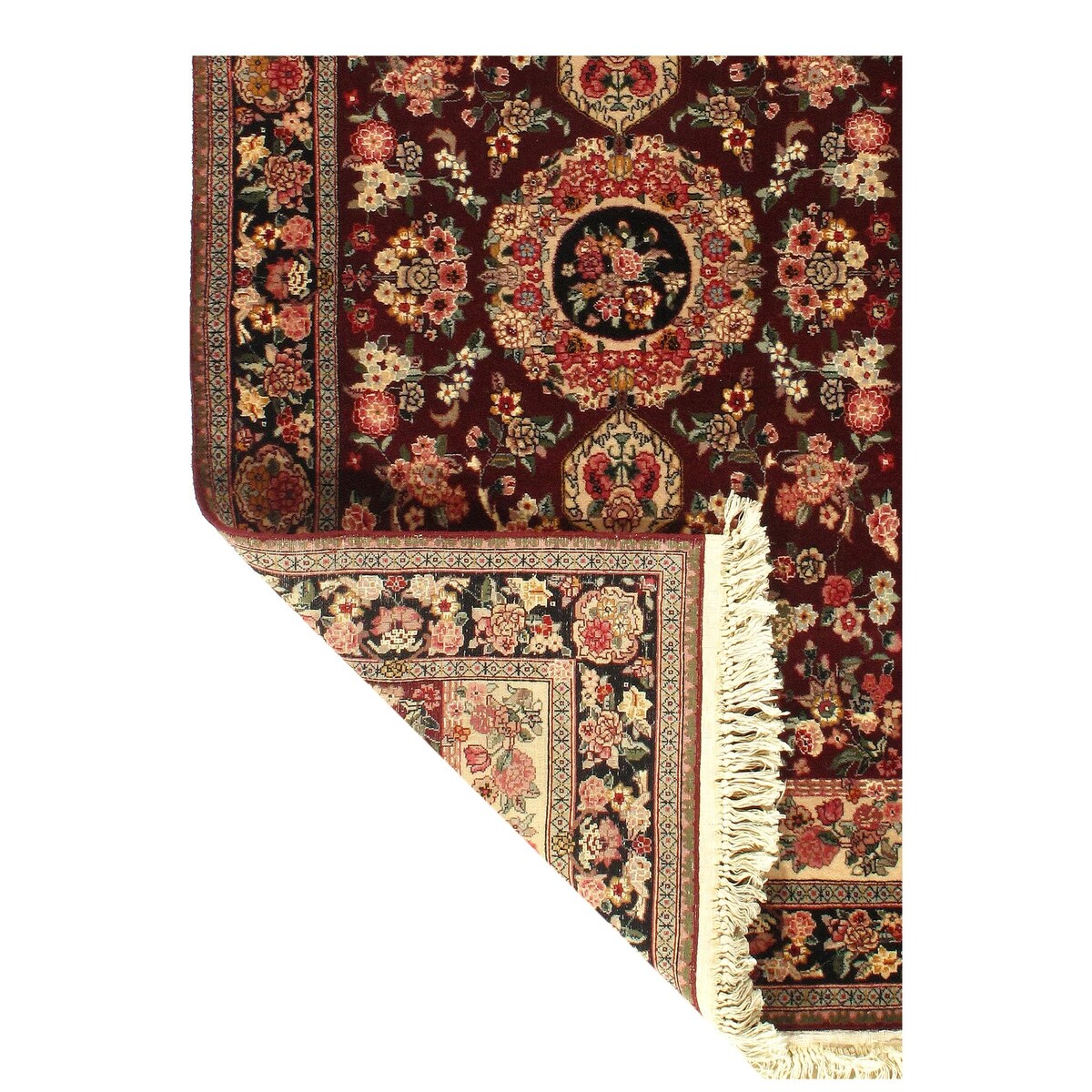 Sino Kashan Design Hand-Knotted Area Rug - 3'1" X 5'5" - 3'1" X 5'5"