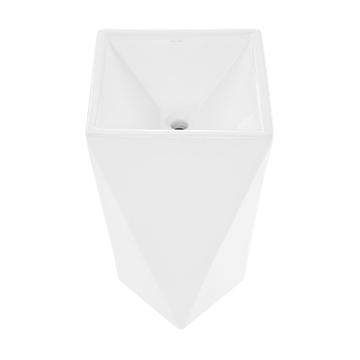 Sion One-Piece Pedestal Sink - 18.15" x 18.15" 32.25"
