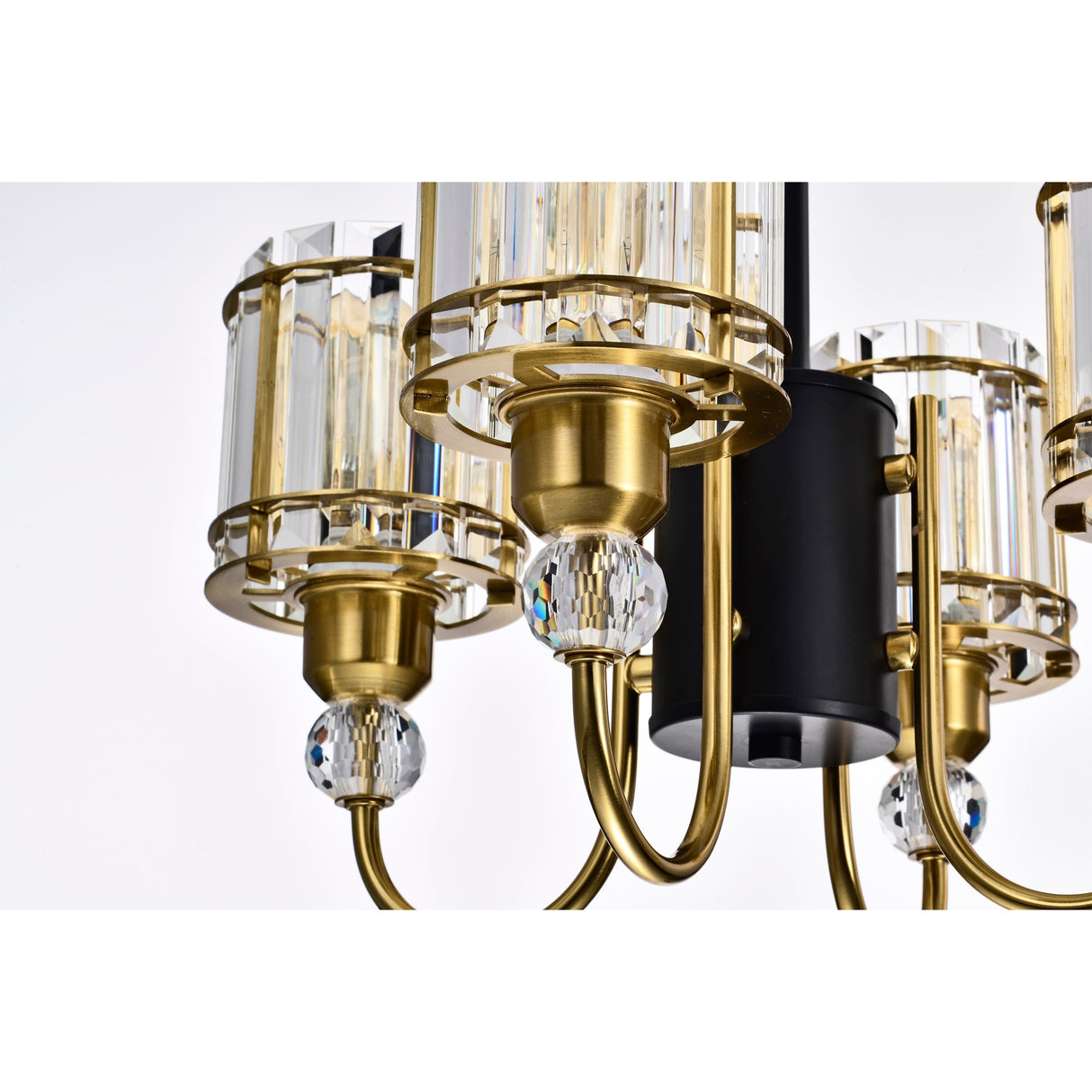 Sirita 16 Inch Modern Glam Pendant Crystal Chandelier 4-Light