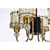 Sirita 16 Inch Modern Glam Pendant Crystal Chandelier 4-Light