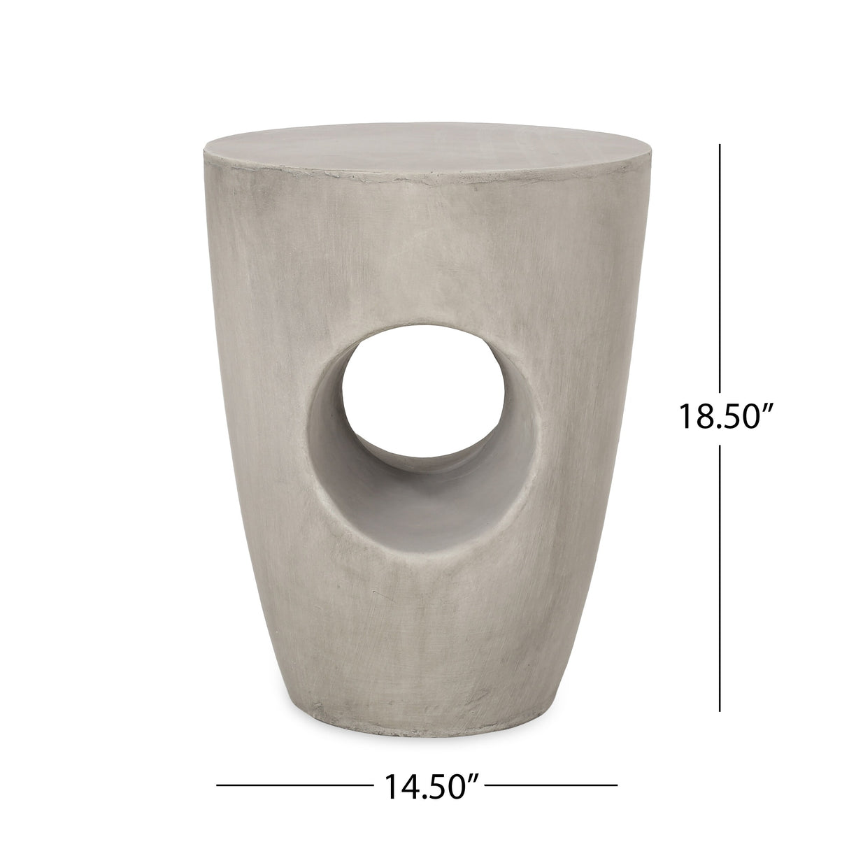 Christopher Knight Home Sirius Indoor Contemporary Lightweight Concrete Accent Side Table - 14.50"W x 14.50"D x 18.50"H