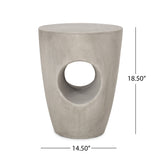 Christopher Knight Home Sirius Indoor Contemporary Lightweight Concrete Accent Side Table - 14.50"W x 14.50"D x 18.50"H