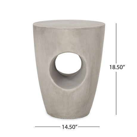 Christopher Knight Home Sirius Indoor Contemporary Lightweight Concrete Accent Side Table - 14.50"W x 14.50"D x 18.50"H