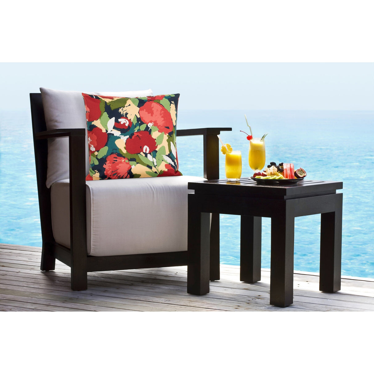 Siscovers Lakeside Garden Solarium Indoor/Outdoor Throw Pillow