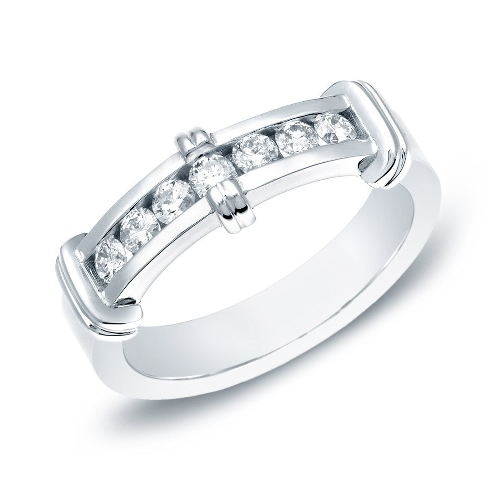 Men's 14k Gold1/2ct TDW Diamond Wedding Band by Auriya