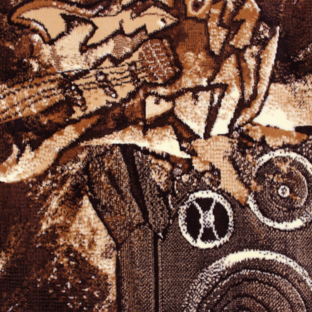 DonnieAnn Skinz Design Skeleton Rock N Roll Black Color Area Rug (5'2.5x7'2.5) - 5'2 X 7'2