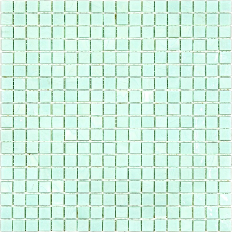 Apollo tile 12" x 12" Skosh Glossy Light Blue-Green Glass Tile (18.69 sq ft/case) - 20 Pack