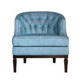 Sky Blue Gleam Linen Ashley Chair