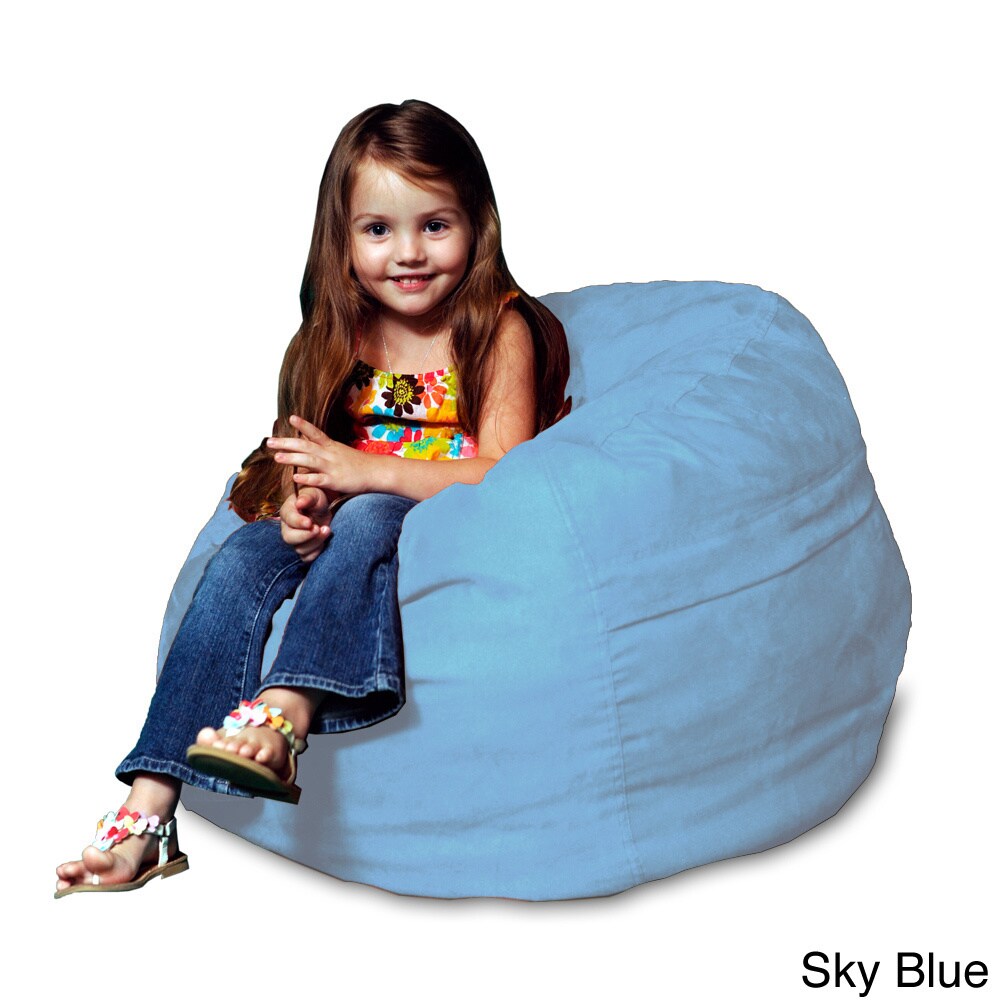 Memory Foam Micro Suede Kids Beanbag Chair