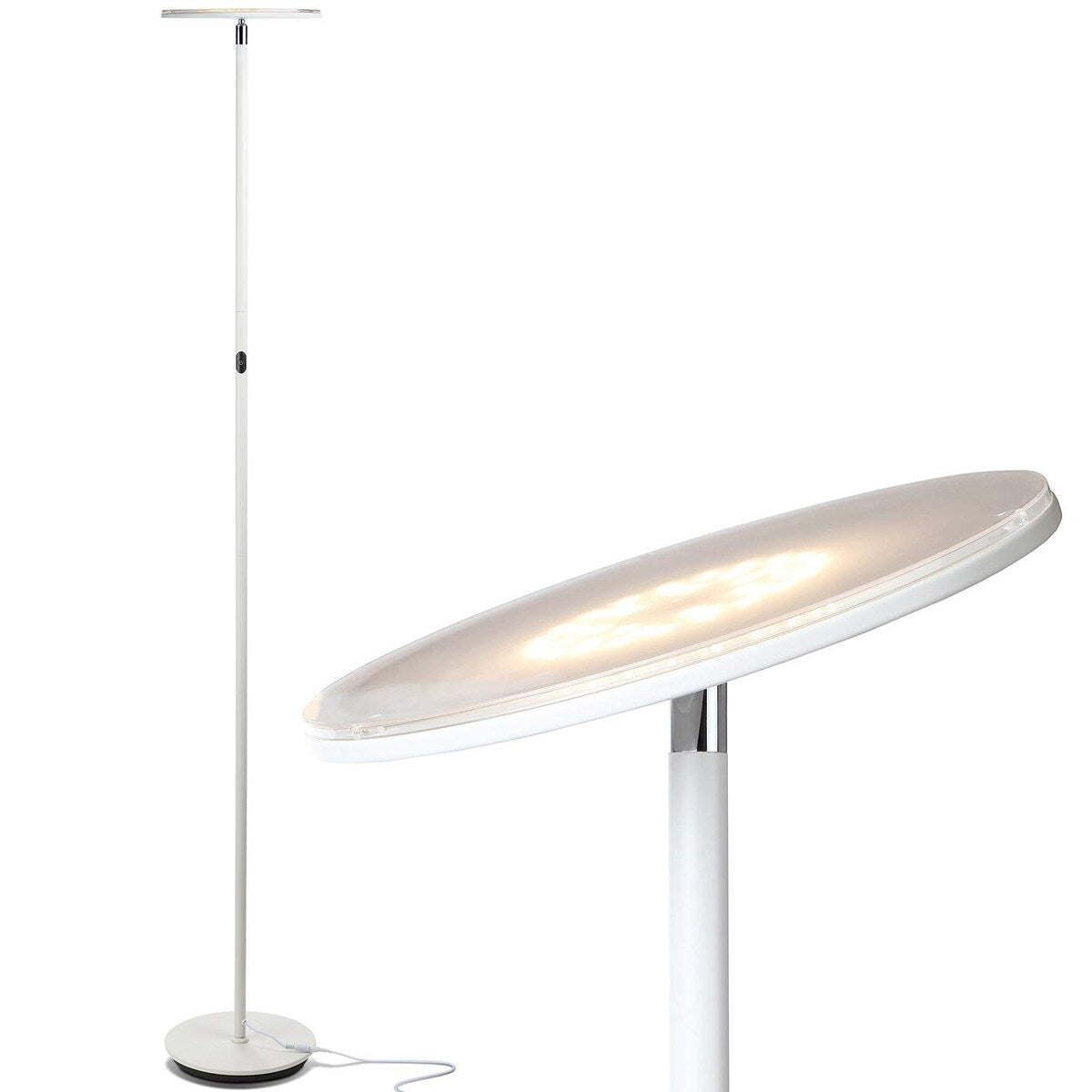 Sky LED Torchiere Super Bright Floor Lamp Contemporary, High Lumen Light for Living Rooms & Offices Dimmable,Indoor Pole Uplight