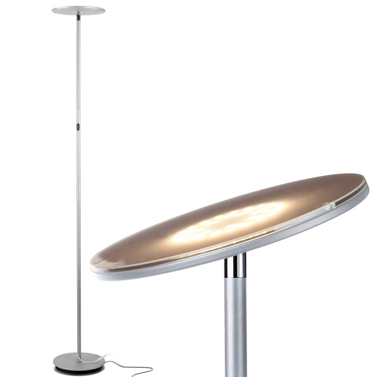 Sky LED Torchiere Super Bright Floor Lamp Contemporary, High Lumen Light for Living Rooms & Offices Dimmable,Indoor Pole Uplight