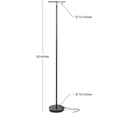 Sky LED Torchiere Super Bright Floor Lamp Contemporary, High Lumen Light for Living Rooms & Offices Dimmable,Indoor Pole Uplight