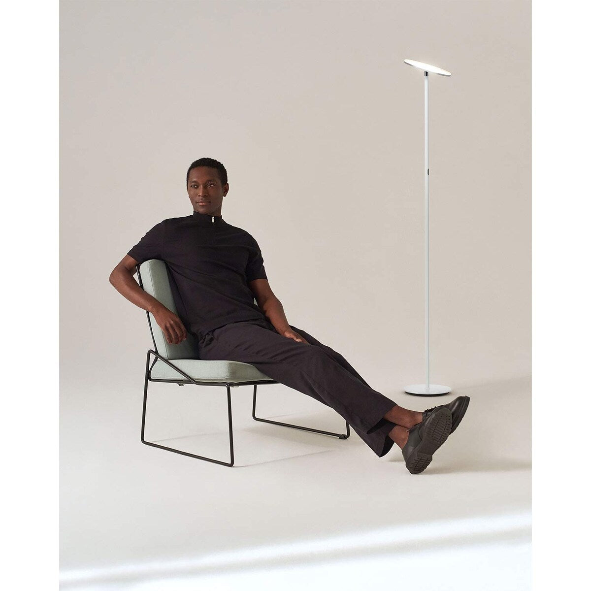 Sky LED Torchiere Super Bright Floor Lamp Contemporary, High Lumen Light for Living Rooms & Offices Dimmable,Indoor Pole Uplight