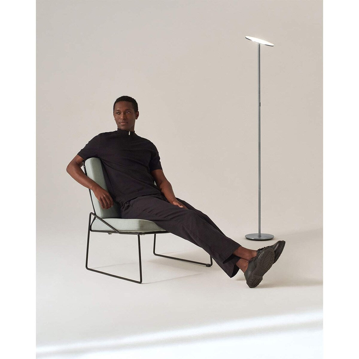 Sky LED Torchiere Super Bright Floor Lamp Contemporary, High Lumen Light for Living Rooms & Offices Dimmable,Indoor Pole Uplight