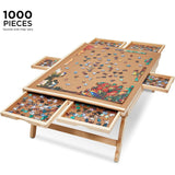 SkyMall 1000 Piece Puzzle Board Rack with Mat, 23x31 inch Jigsaw Puzzle Table - 23x31 in