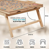 SkyMall 1000 Piece Puzzle Board Rack with Mat, 23x31 inch Jigsaw Puzzle Table - 23x31 in