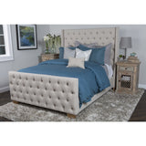 Skylar Tufted Ivory Upholstered California King by Kosas Home