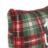 Skyline 18 inch Throw Pillow in Jingle Plaid