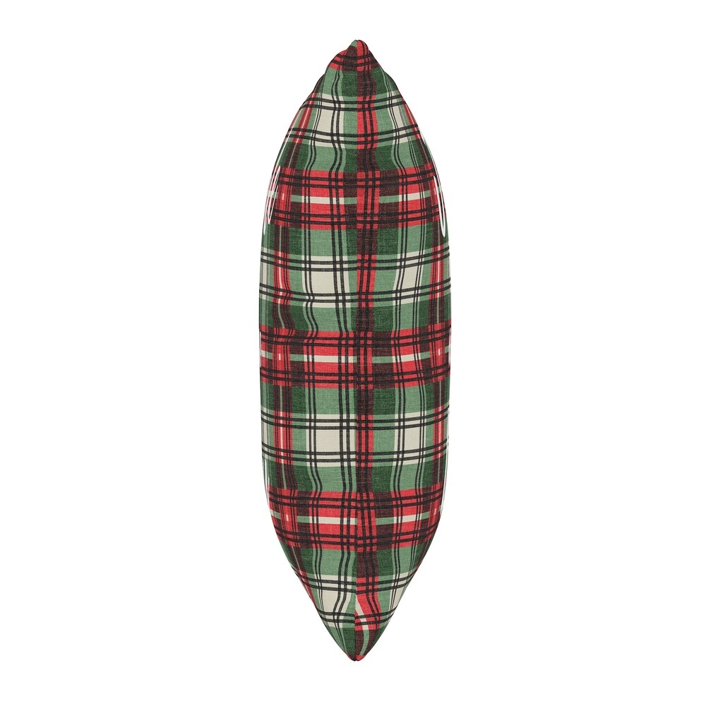 Skyline 18 inch Throw Pillow in Jingle Plaid