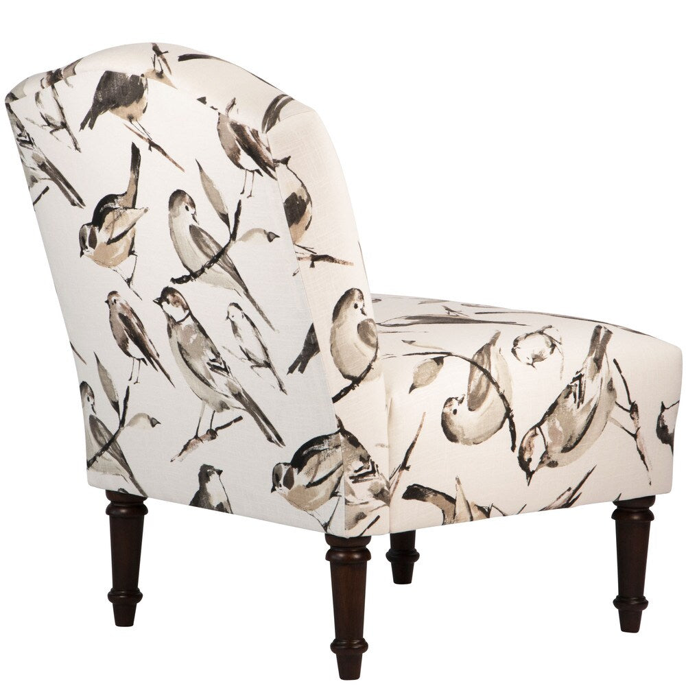 Skyline Furniture Birdwatcher Charcoal Camel Back Chair - N/A