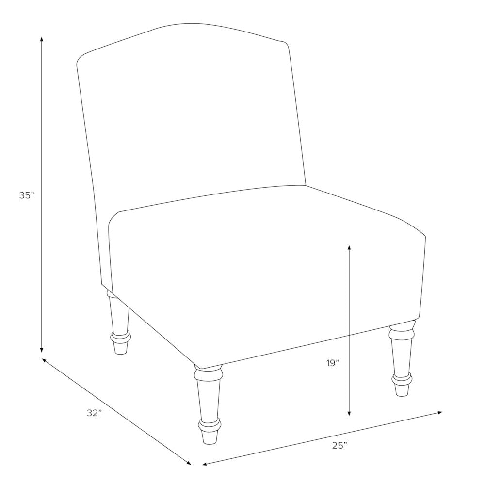 Skyline Furniture Birdwatcher Charcoal Camel Back Chair - N/A