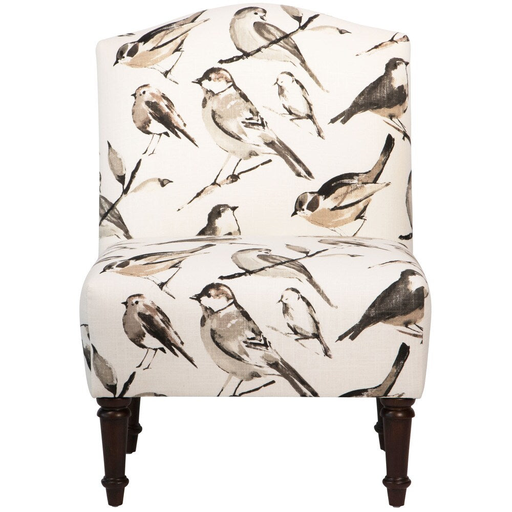 Skyline Furniture Birdwatcher Charcoal Camel Back Chair - N/A