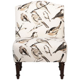 Skyline Furniture Birdwatcher Charcoal Camel Back Chair - N/A