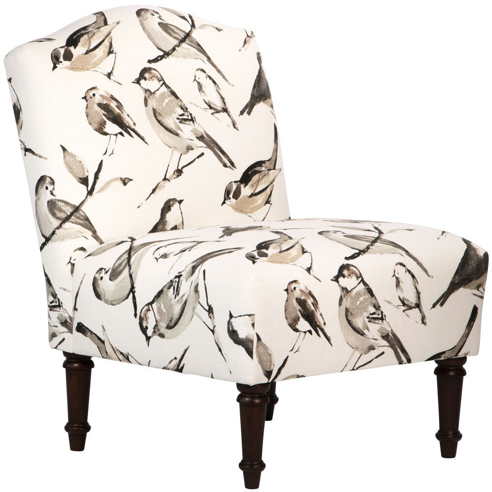 Skyline Furniture Birdwatcher Charcoal Camel Back Chair - N/A