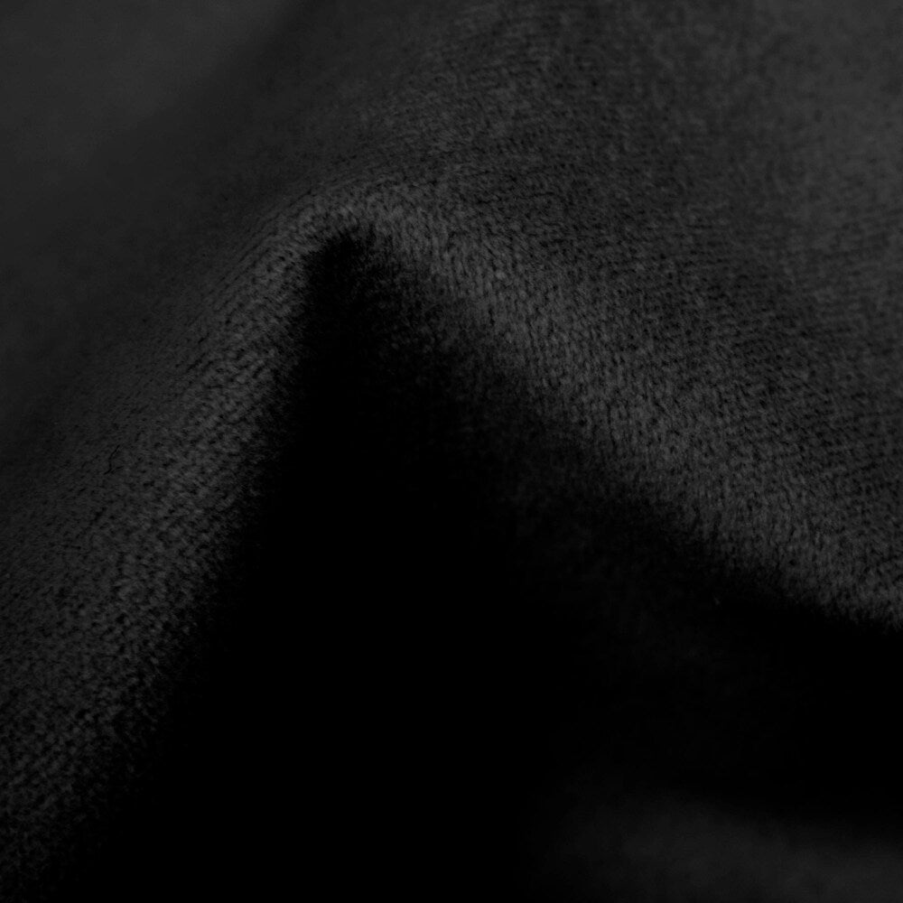 Skyline Furniture Black Velvet Diamond Tufted Wingback Nail Bed