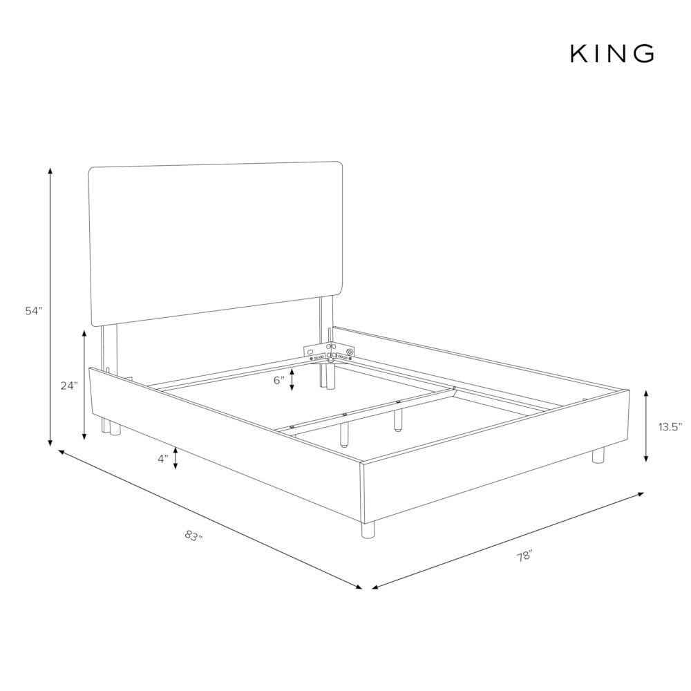 Skyline Furniture Linen French Yellow Tufted Bed
