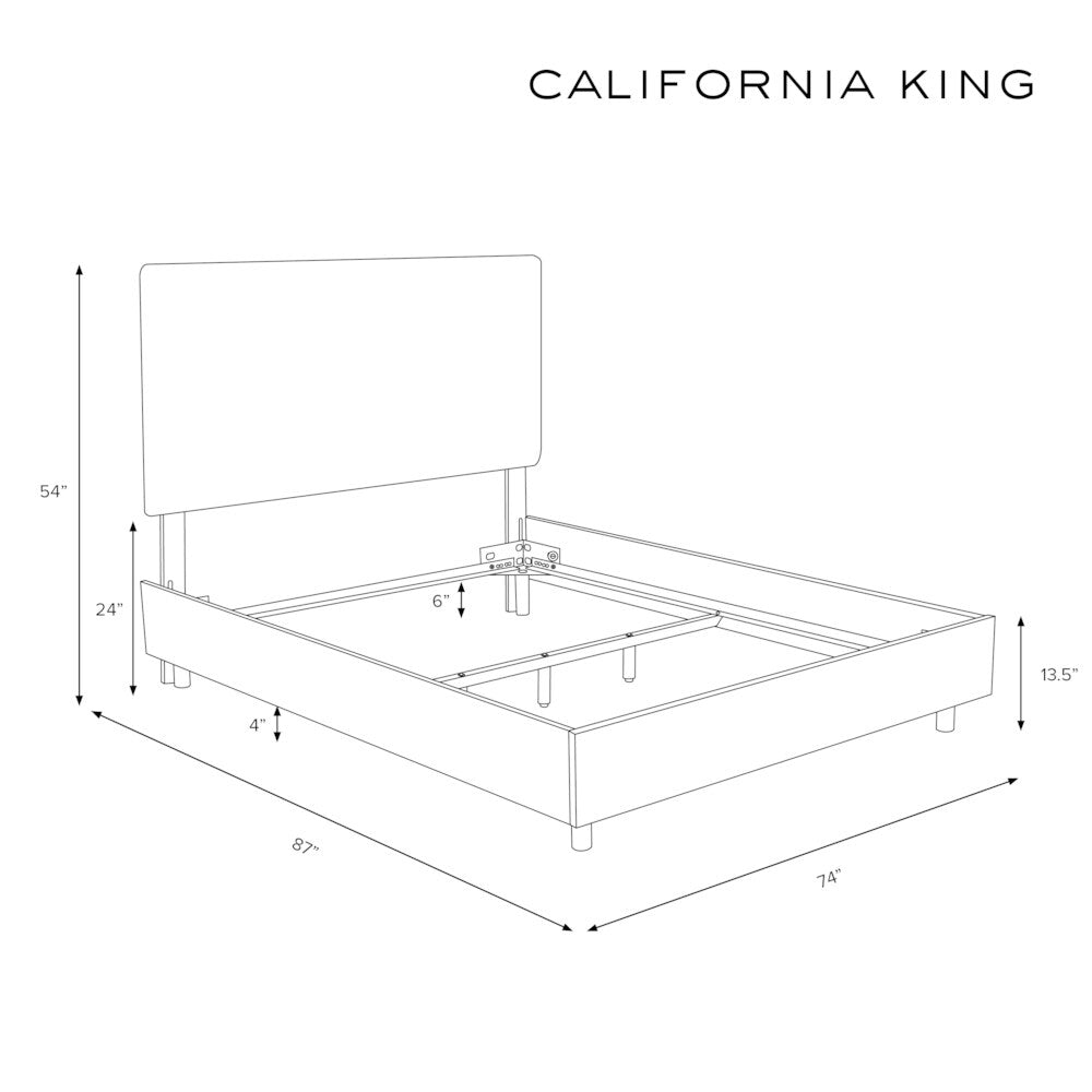 Skyline Furniture Linen French Yellow Tufted Bed