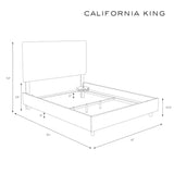 Skyline Furniture Linen French Yellow Tufted Bed