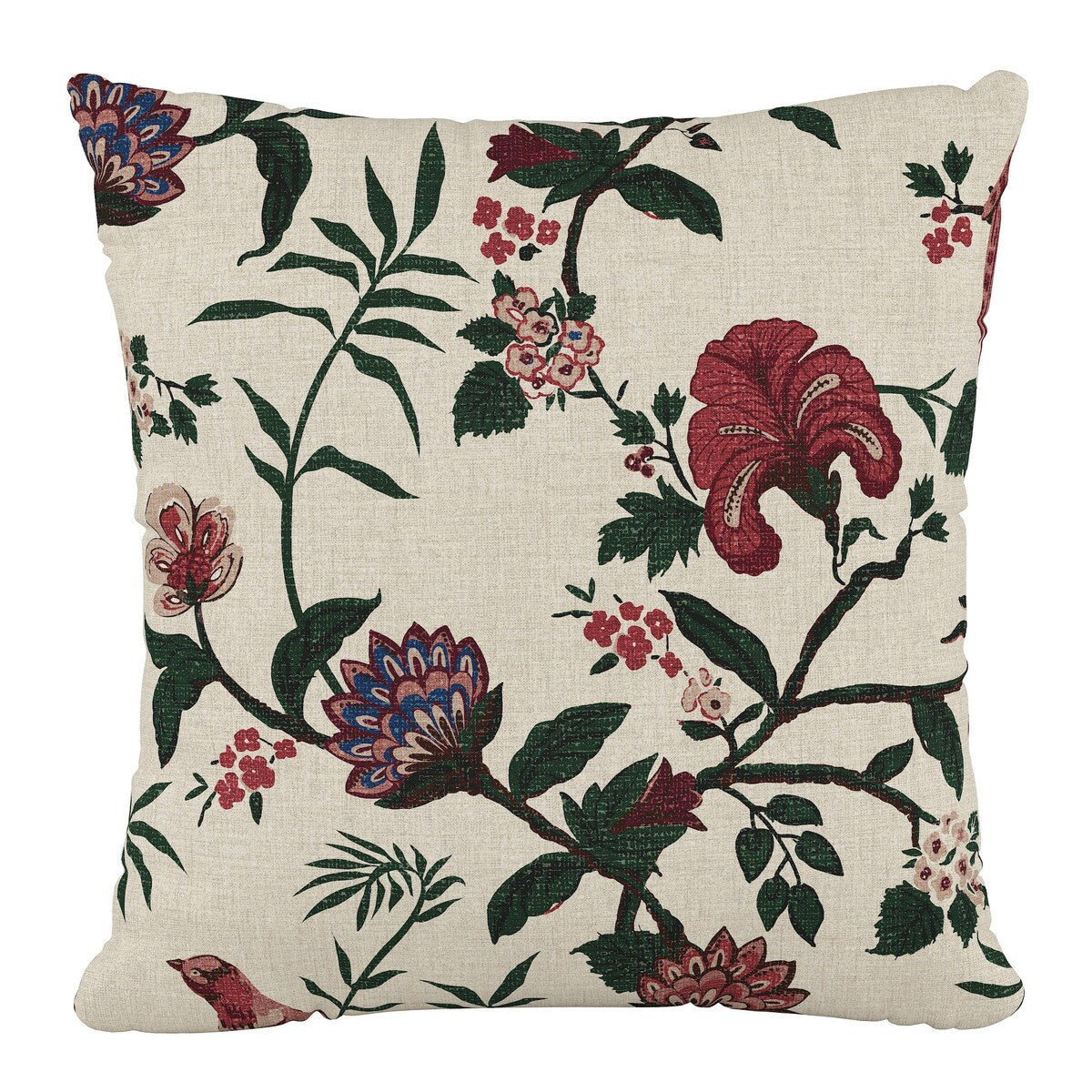 Skyline Furniture Polyester 18 x 18 Pillow in Shaana Holiday Red